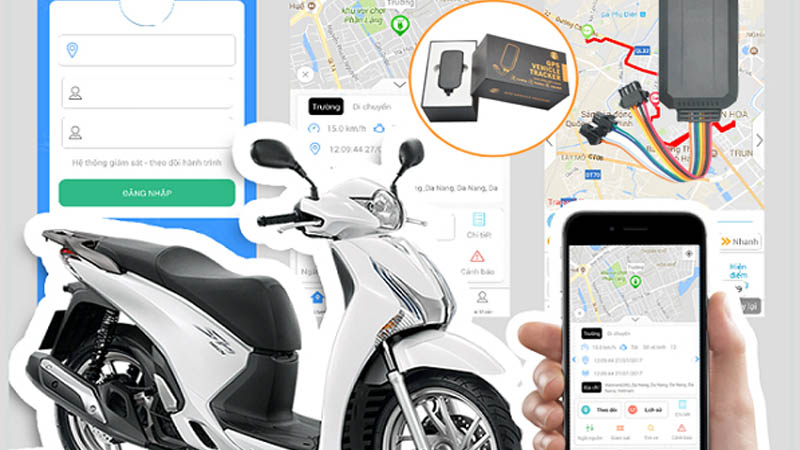 - Thiết bị định vị xe m&aacute;y c&oacute; d&acirc;y